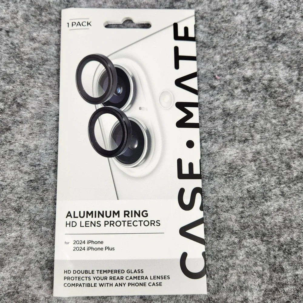 NWT Case Mate Camera Lens Tempered Glass Protector 2024 iPhone 16 Plus Ring